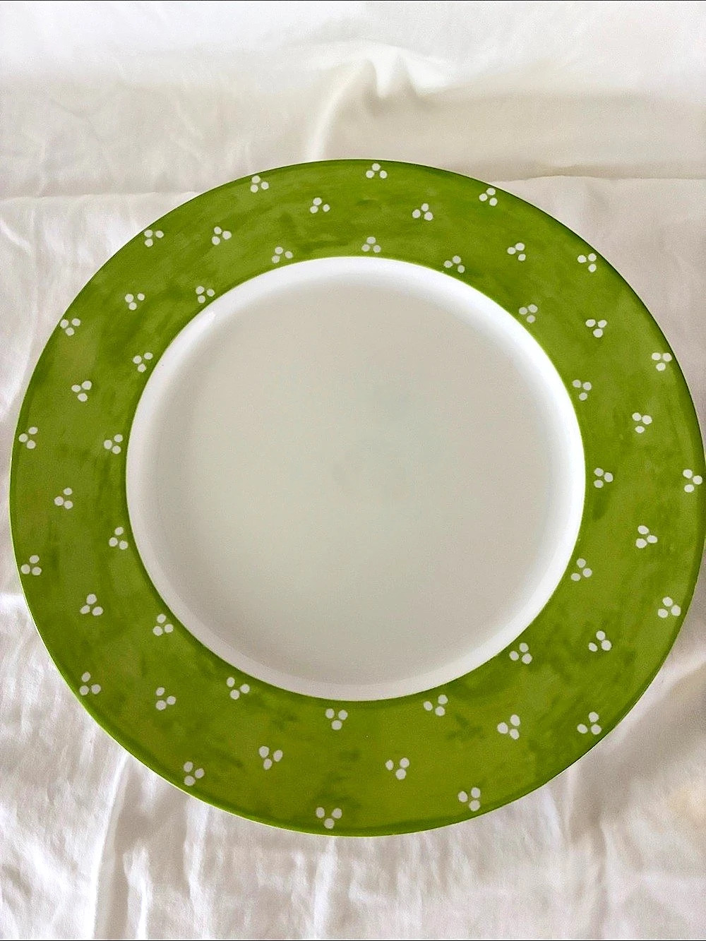 Susan Sargent Noriaka Green Floral Dinner Plate